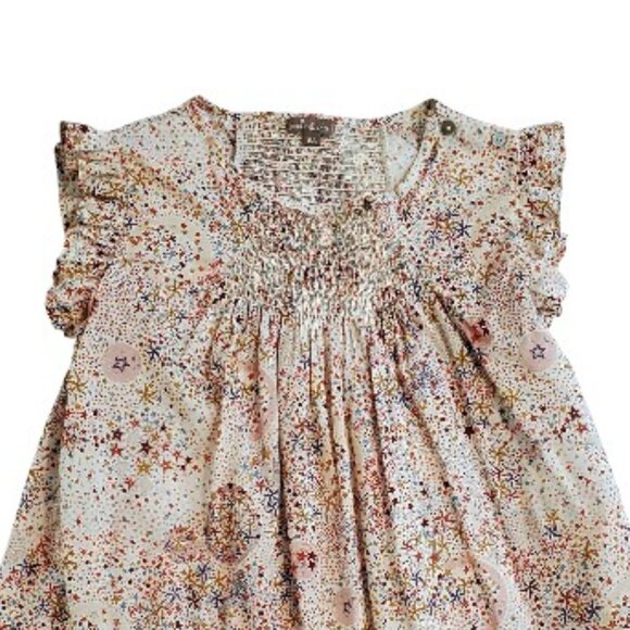 Emile et Ida Liberty Fabric Constellation Stars Dress Size 8A - Picture 2 of 5